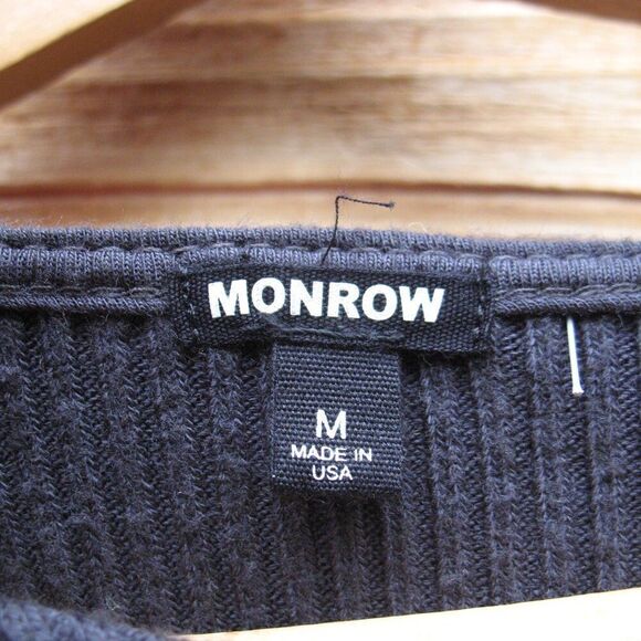 Monrow Cut Out Ribbed Top - Picture 7 of 8